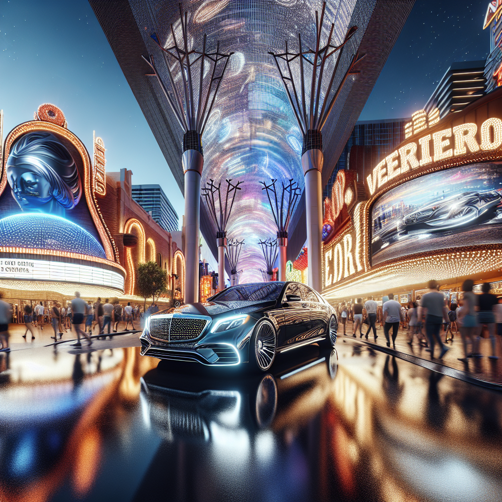 Fremont Street Experience with its lively nightlife and light shows