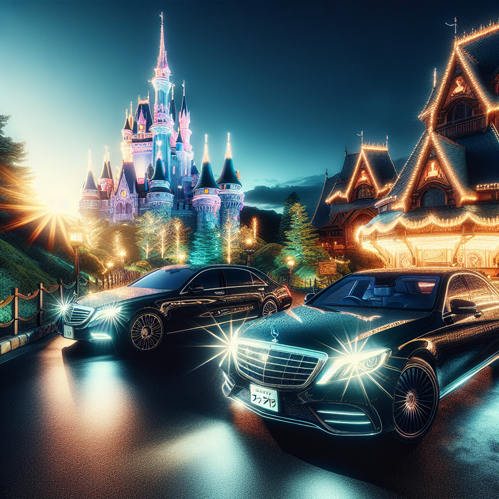 Image of Tokyo Disneyland castle illuminated at night