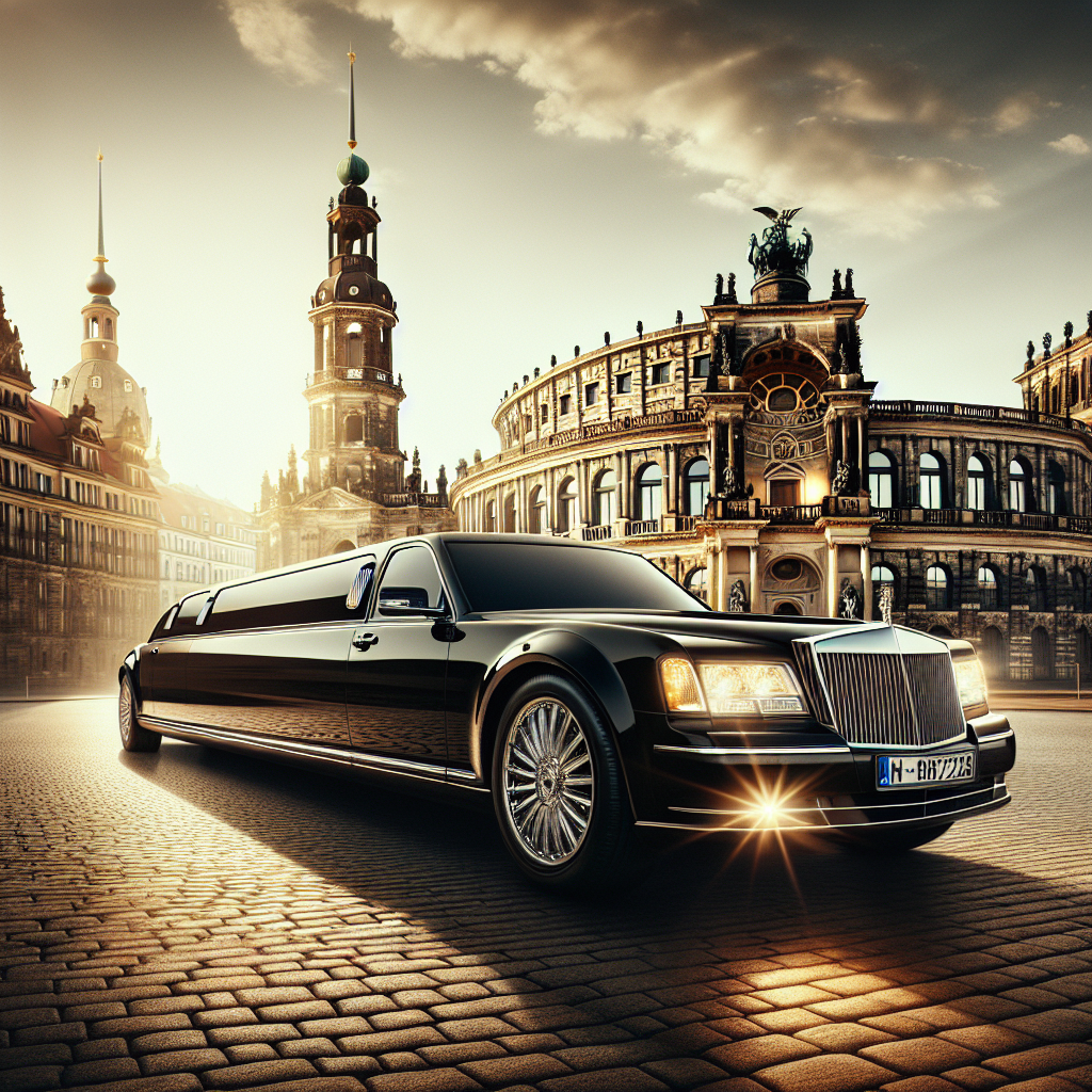 Lavish limousine ready to drive through Dresden’s iconic landmarks