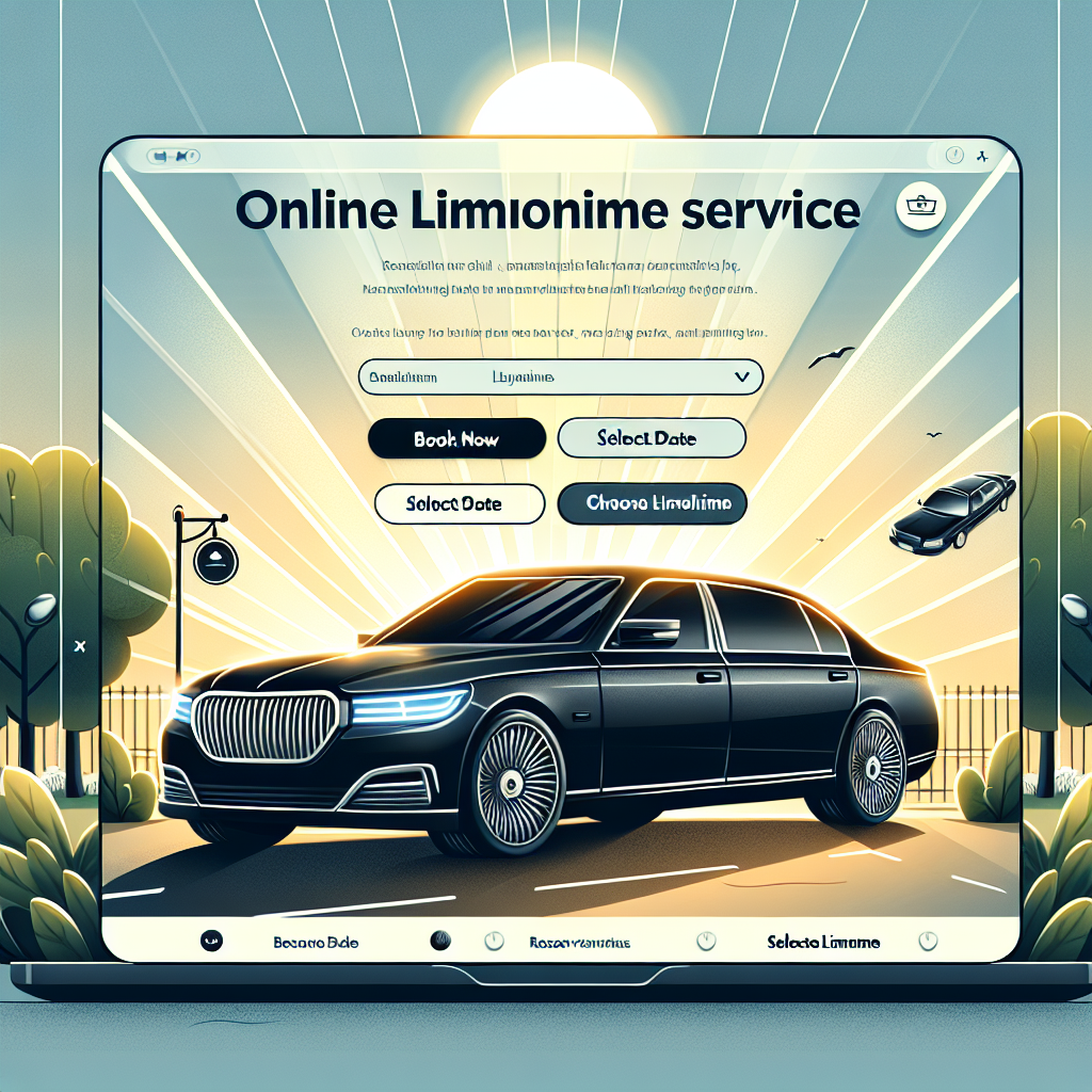 Screenshot of Samuelz® Limousine Service online reservation page